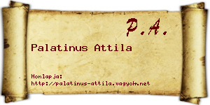 Palatinus Attila névjegykártya