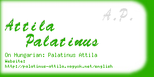 attila palatinus business card